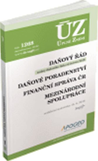 ÚZ 1268 DAŇOVÝ ŘÁD,DAŇOVÉ PORADENSTVÍ,FINANČNÍ SPRÁVA 2018