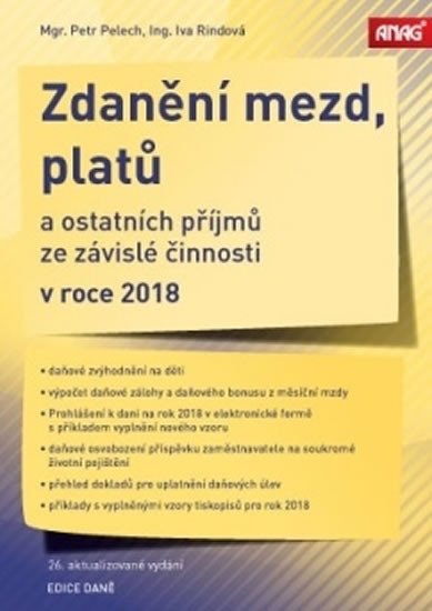 ZDANĚNÍ MEZD,PLATŮ A OSTATNÍCH PŘÍJMŮ ZE ZÁVISLÉ ČIN. 2018