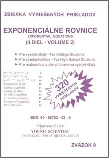 EXPONENCIÁLNE ROVNICE [II.DIEL]