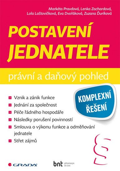 POSTAVENÍ JEDNATELE