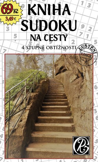 KNIHA SUDOKU NA CESTY - 4 STUPNĚ OBTÍŽNOSTI