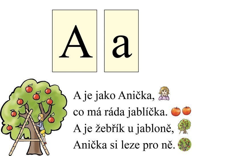 DEMONSTRAČNÍ KARTY S PÍSMENY, BÁSNIČKAMI A PAMĚŤOVÝMI 1A-09