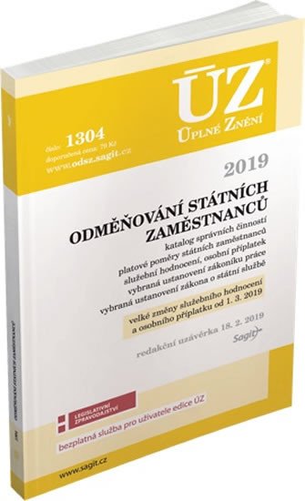 ÚZ 1304 ODMĚŇOVÁNÍ STÁTNÍCH ZAMĚSTNANCŮ 2019