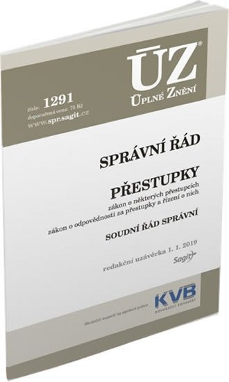 ÚZ 1291 SPRÁVNÍ ŘÁD, PŘESTUPKY K 1/1/19