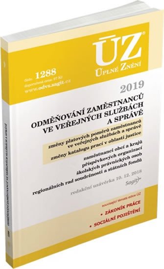 ÚZ 1288 ODMĚŇOVÁNÍ ZAMĚSTNANCŮ VE VEŘEJNÝCH SLUŽBÁCH A SPRÁĚ