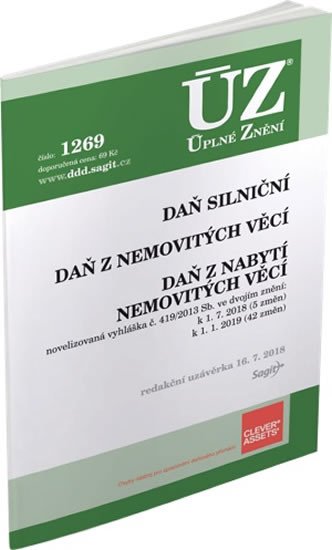 ÚZ 1269 DAŇ SILNIČNÍ,DAŇ Z NEMOVITOSTÝCH VĚCÍ 2018