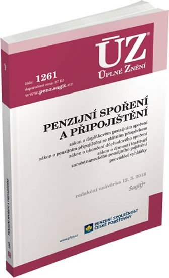 ÚZ 1261 PENZIJNÍ SPOŘENÍ A PŘIPOJIŠTĚNÍ