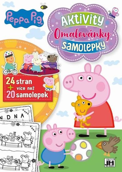 PRASÁTKO PEPPA - AKTIVITY, OMALOVÁNKY, SAMOLEPKY