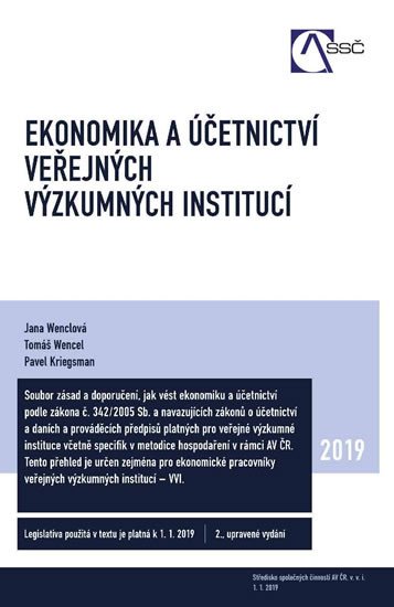 EKONOMIKA A ÚČETNICTVÍ VEŘEJNÝCH VÝZKUMNÝCH INSTITUCÍ