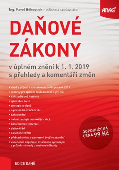 DAŇOVÉ ZÁKONY K 1.1.2019