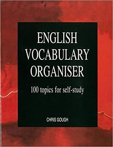 ENGLISH VOCABULARY ORGANIZER