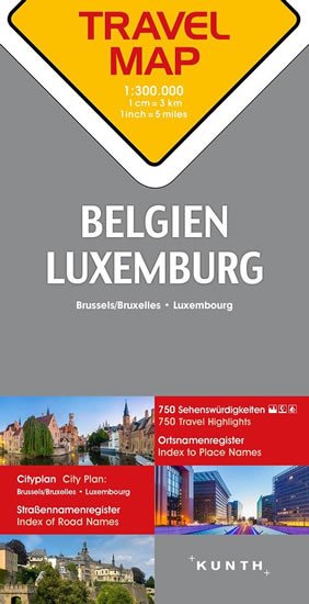 BELGIE, LUXEMBURG 1:300 000 AUTOMAPA