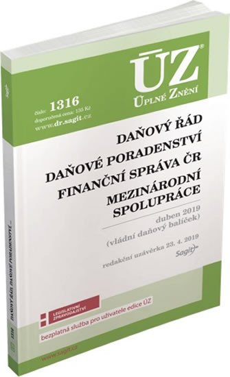 ÚZ 1316 DAŇOVÝ ŘÁD K 23/4/19