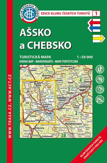 KČT  1 AŠSKO A CHEBSKO 1:50 000