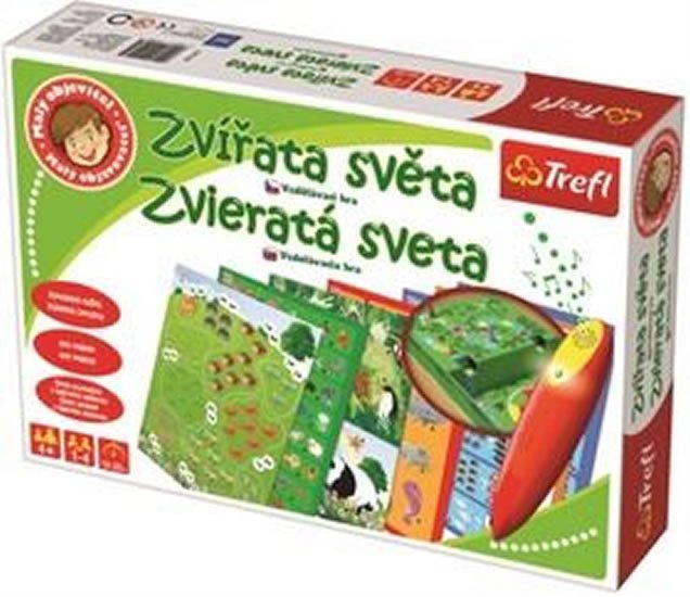 MALÝ OBJEVITEL-ZVÍŘÁTKA SVĚTA+KOUZELNÁ TUŽKA