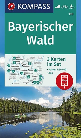 BAYERISCHER WALD 1:50 000  (SADA 3 MAP) 198