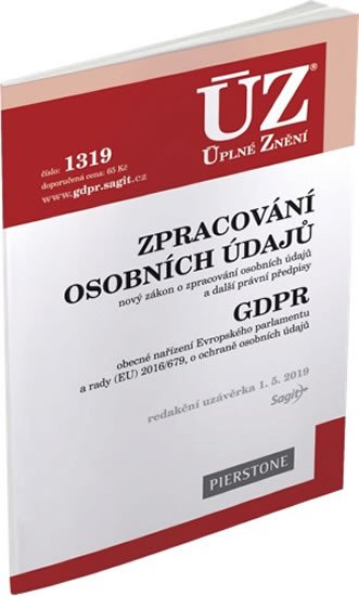 ÚZ 1319 ZPRACOVÁNÍ OSOBNÍCH ÚDAJŮ. GDPR