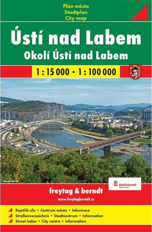 ÚSTÍ NAD LABEM 1:15 000 PLÁN MĚSTA