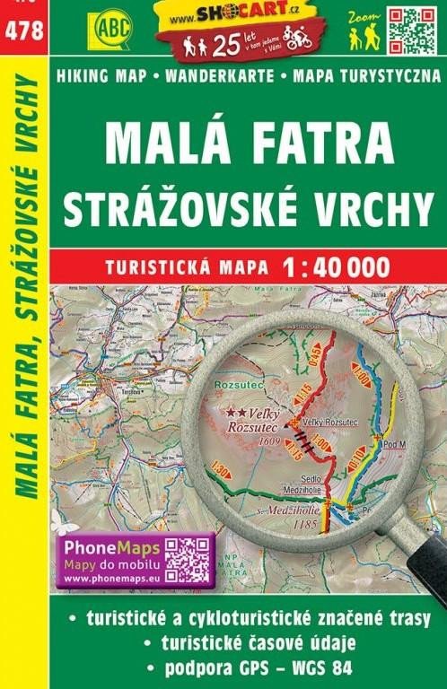 MALÁ FATRA, STRÁŽOVSKÉ VRCHY 1:40 000 /478/