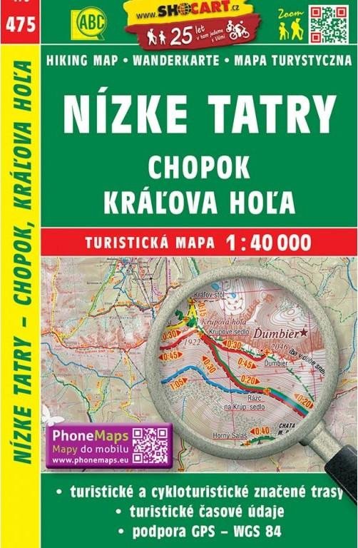 SHOCART 475 NÍZKÉ TATRY CHOPOK KRÁLOVA HORA