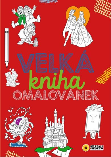 VELKÁ KNIHA OMALOVÁNEK-ČERVENÁ