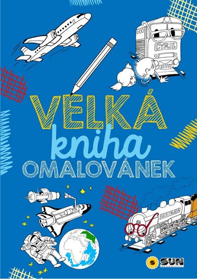 VELKÁ KNIHA OMALOVÁNEK-MODRÁ