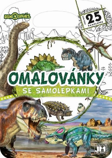 OMALOVÁNKY SE SAMOLEPKAMI-DINOSAUŘI