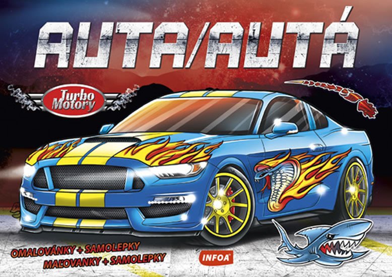 AUTA / AUTÁ - TURBO MOTORY + SAMOLEPKY