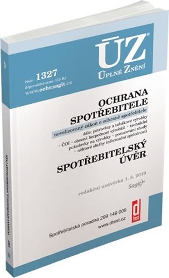 ÚZ 1327 OCHRANA SPOTŘEBITELE