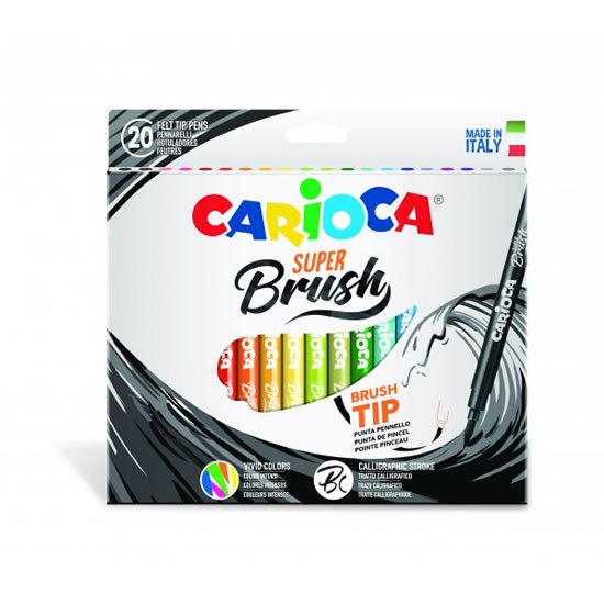 CARIOCA ŠTĚTCOVÁ PERA SUPER BRUSH 20 KS