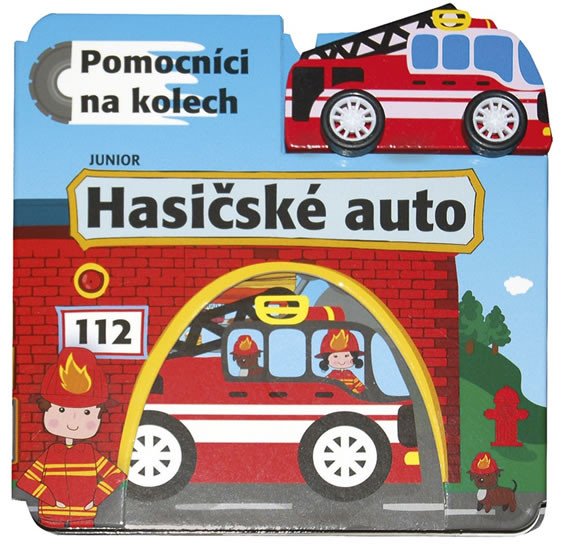 HASIČSKÉ AUTO - POMOCNÍCI NA KOLECH + DŘEVĚNÁ HRAČKA