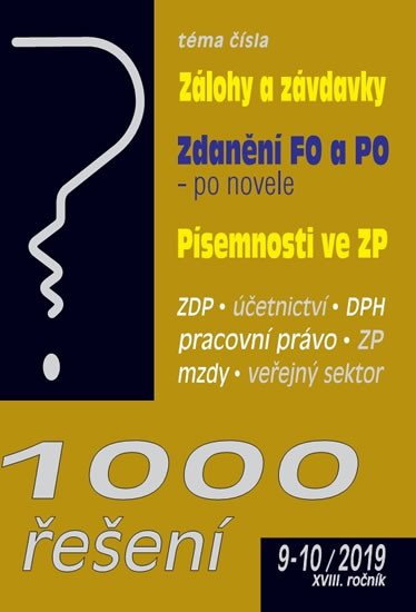 1000 ŘEŠENÍ 9-10/2019