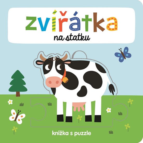 ZVÍŘÁTKA NA STATKU KNÍŽKA S PUZZLE