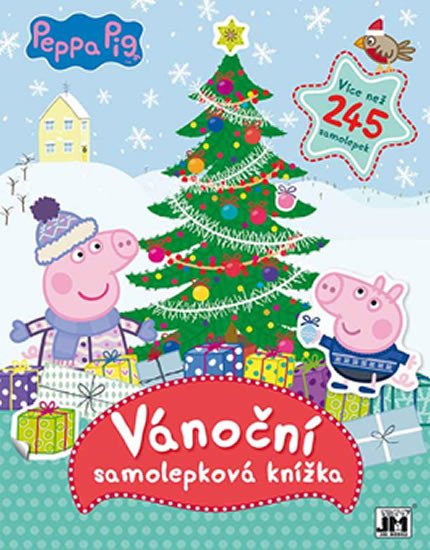 VÁNOCE S PEPPOU - SAMOLEPKOVÁ KNÍŽKA