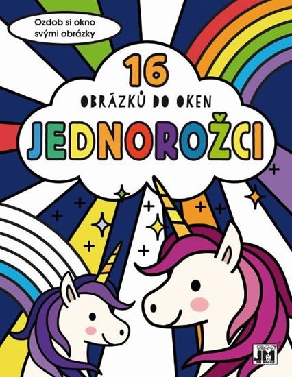 JEDNOROŽCI-16 OBRÁZKŮ DO OKEN