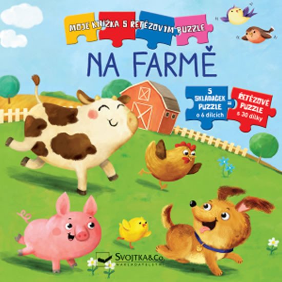 NA FARMĚ - MOJE KNÍŽKA S ŘETĚZOVÝM PUZZLE