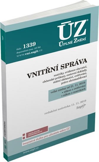 ÚZ 1339 VNITŘNÍ SPRÁVA K 21/11/19