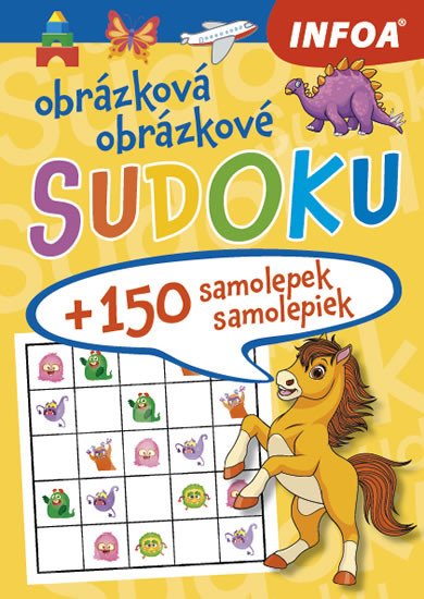 SUDOKU PRO DĚTI + 150 SAMOLEPEK ŽLUTÝ