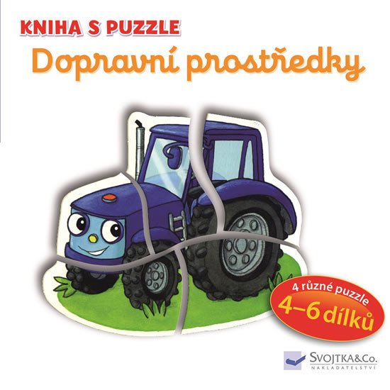 DOPRAVNÍ PROSTŘEDKY KNIHA S PUZZLE