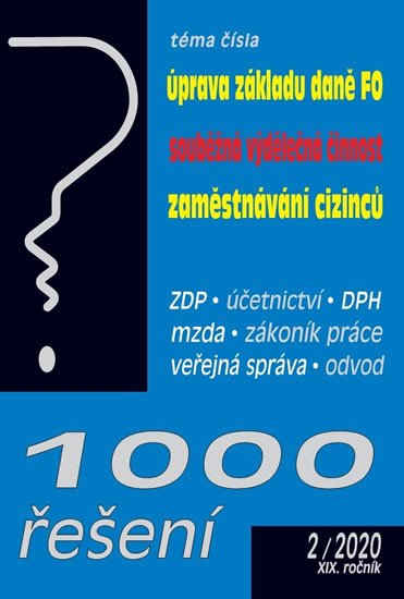 1000 ŘEŠENÍ 2/2020