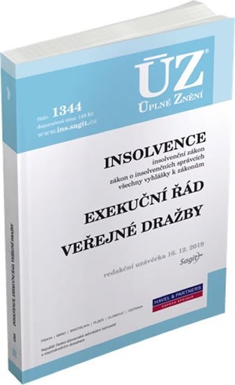 ÚZ 1344 INSOLVENCE, EXEKUČNÍ ŘÁD K 16/12/19