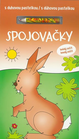 SPOJOVAČKY S DUHOVOU PASTELKOU - HNĚDÝ S