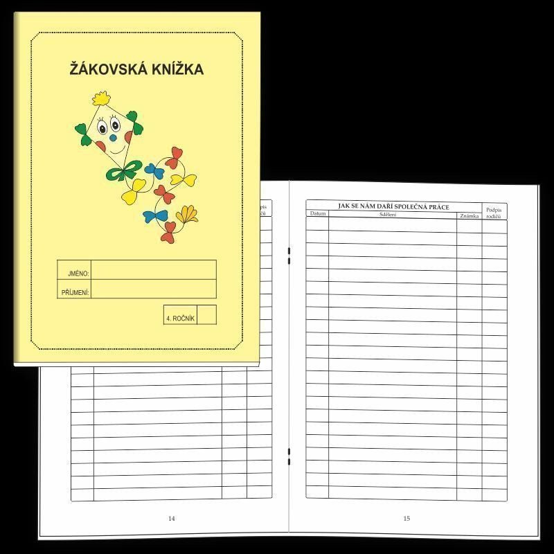 ŽÁKOVSKÁ KNÍŽKA 4.R - ŽLUTÁ