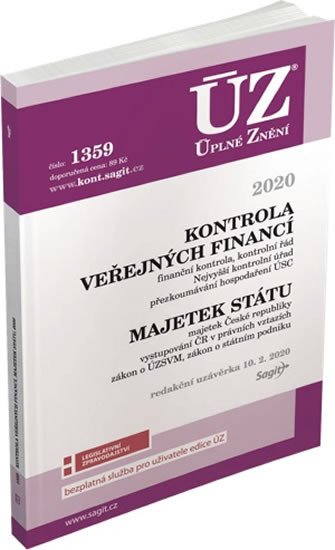 ÚZ 1359 KONTROLA VEŘEJNÝCH FINANCÍ 2020 K 10/2/20