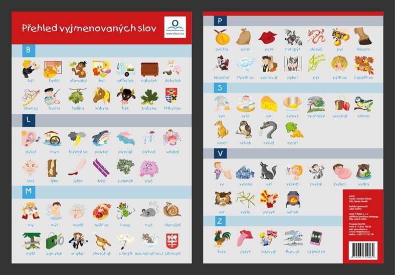 VYJMENOVANÁ SLOVA  PŘEHLEDOVÁ TABULKA