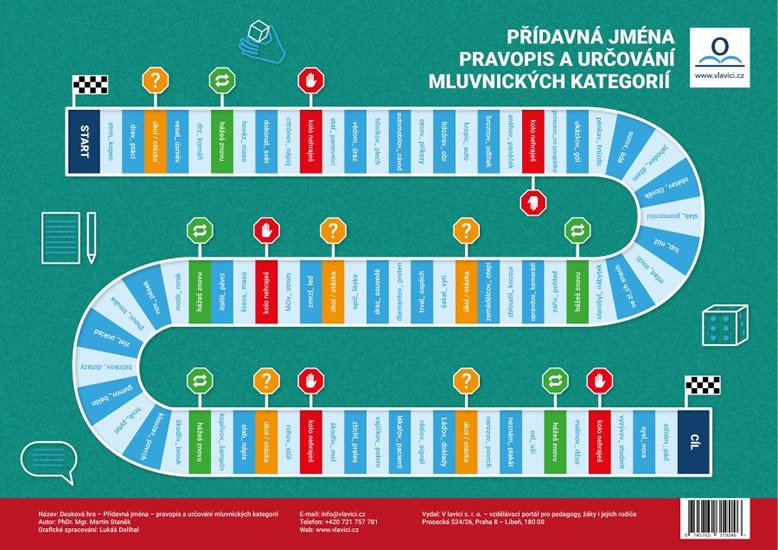 PŘÍDAVNÁ JMÉNA [DESKOVÁ DIDAKTICKÁ HRA]