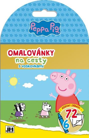 PEPPE PIG OMALOVÁNKY NA CESTY S VOSKOVKAMI