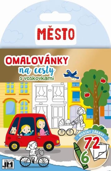 MĚSTO-OMALOVÁNKY NA CESTY S VOSKOVKAMI