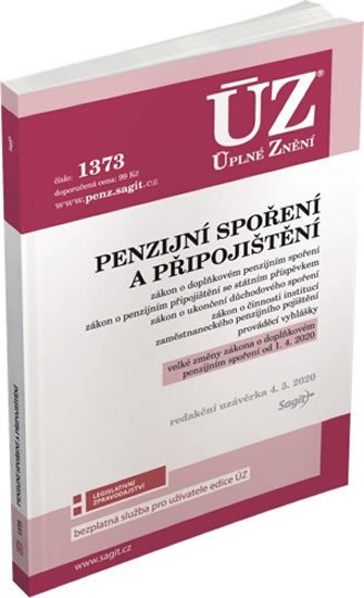 ÚZ 1373 PENZIJNÍ SPOŘENÍ A PŘIPOJIŠTĚNÍ