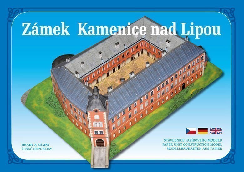 ZÁMEK KAMENICE NAD LIPOU - STAVEBNICE PAPÍROVÉHO MODELU